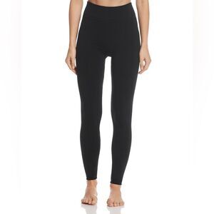 HUE Brushed Seamless Fleece Lined Black Leggings XL